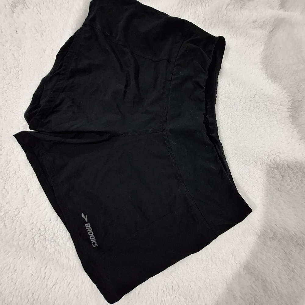 Brooks Jet Black Running Shorts